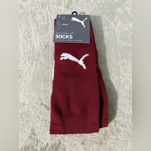 Puma Men's Burgundy Athletic Socks